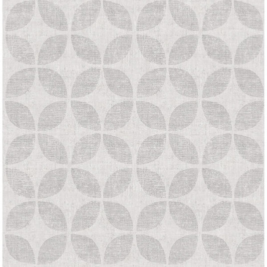 Polaris Silver Geometric Wallpaper