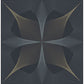 Radius Navy Geometric Wallpaper