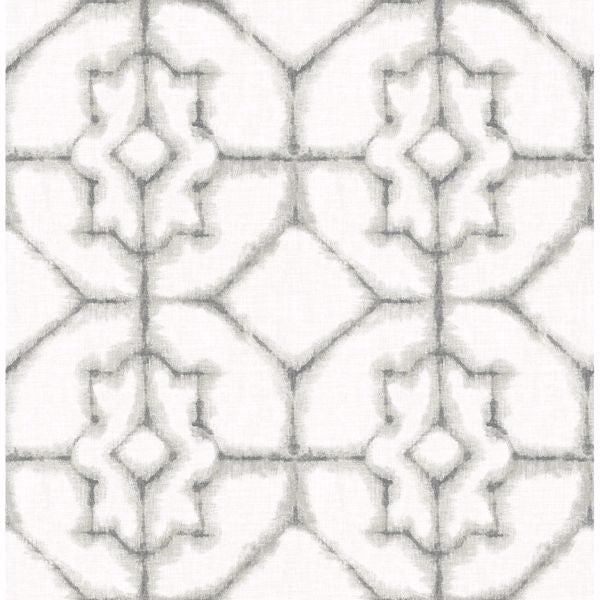 Verandah Off White Shibori Wallpaper
