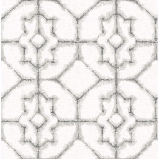 Verandah Off White Shibori Wallpaper