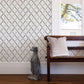 Allotrope Charcoal Linen Geometric Wallpaper