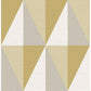 Aspect Yellow Geometric Faux Grasscloth Wallpaper