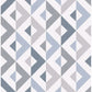 Seesaw Slate Geometric Faux Linen Wallpaper