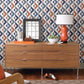 Seesaw Multicolor Geometric Faux Linen Wallpaper