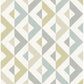 Seesaw Grey Geometric Faux Linen Wallpaper