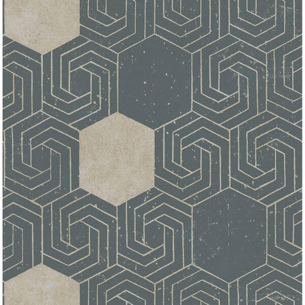 Momentum Dark Green Geometric Wallpaper