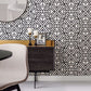 Helios Black Geometric Wallpaper