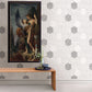 Momentum Off White Geometric Wallpaper
