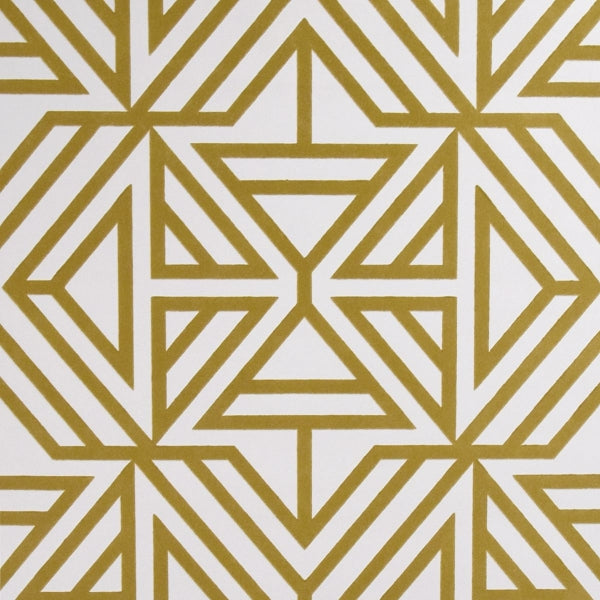 Helios Mustard Geometric Wallpaper