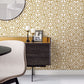 Helios Mustard Geometric Wallpaper