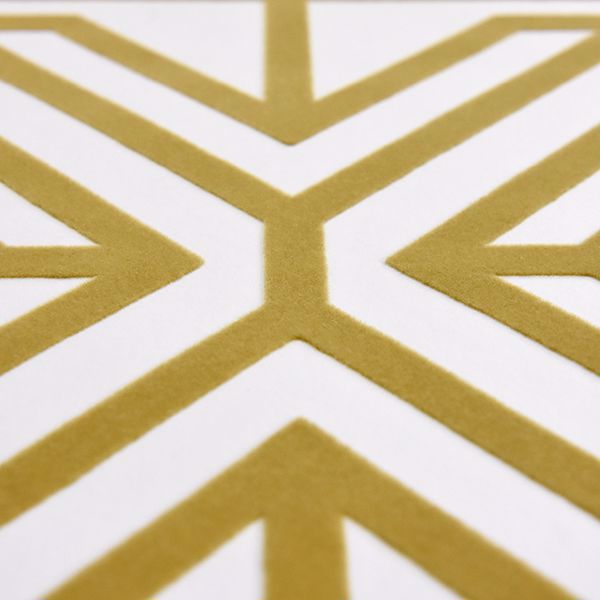 Helios Mustard Geometric Wallpaper