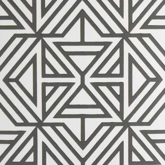 Helios Taupe Geometric Wallpaper