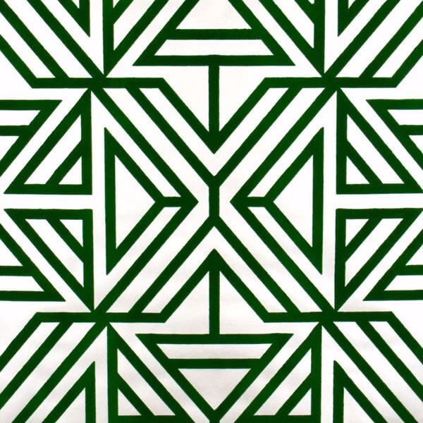 Helios Green Geometric Wallpaper