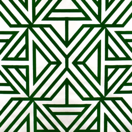 Helios Green Geometric Wallpaper