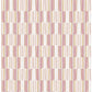 Burgen Orange Geometric Linen Wallpaper