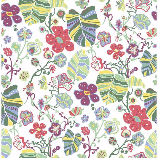 Gwyneth Multicolor Floral Wallpaper