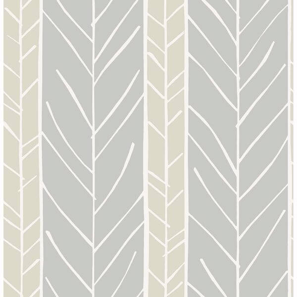 Lottie Grey Stripe Wallpaper