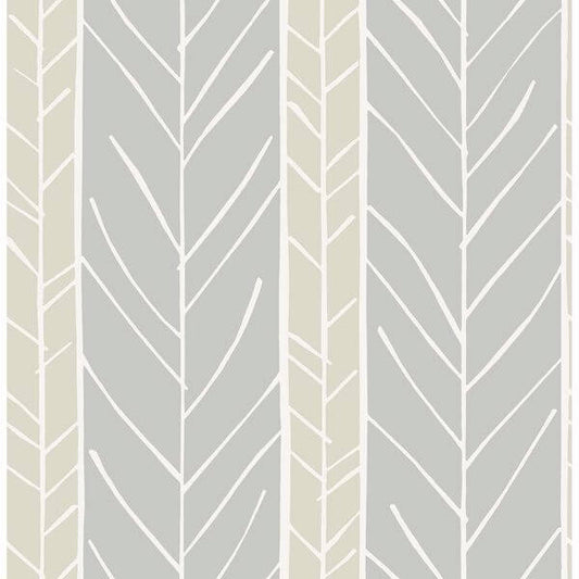 Lottie Grey Stripe Wallpaper