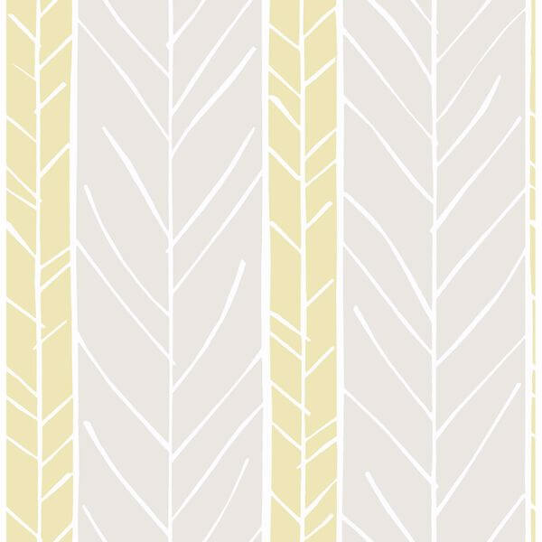 Lottie Yellow Stripe Wallpaper