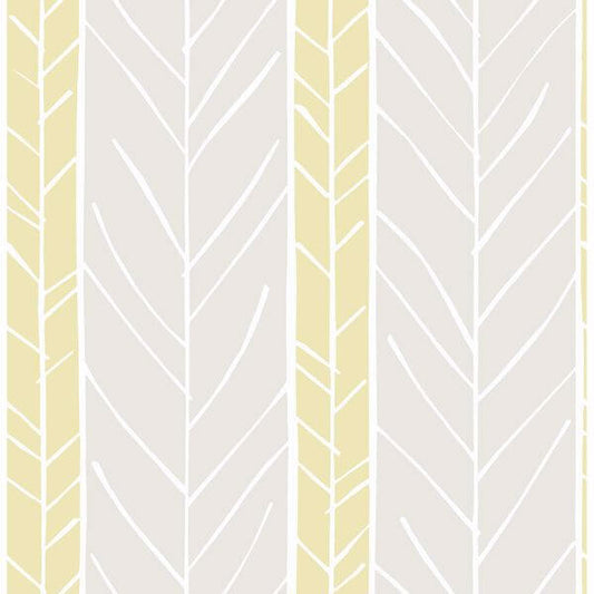 Lottie Yellow Stripe Wallpaper