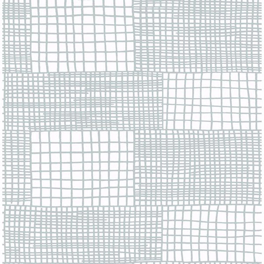 Maxwell Aqua Geometric Wallpaper