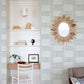 Maxwell Aqua Geometric Wallpaper
