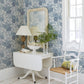 Alannah Navy Botanical Wallpaper