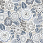 Lucy Grey Floral Wallpaper