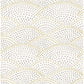 Bennett Grey Dotted Scallop Wallpaper