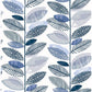Nyssa Blue Leaves Wallpaper