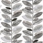 Nyssa Grey Leaves Wallpaper