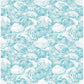 Surfside Aqua Shells Wallpaper