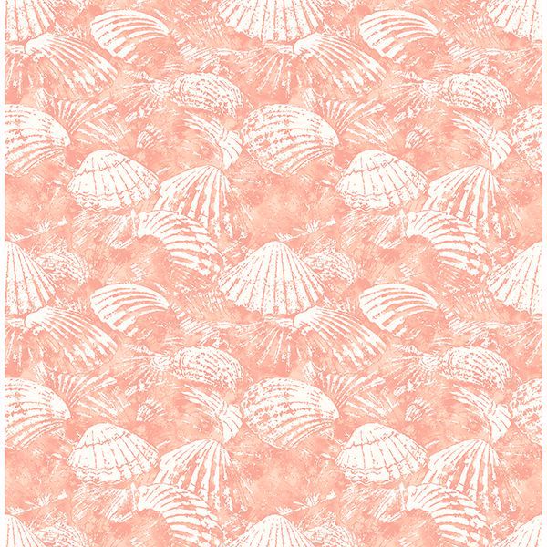 Surfside Coral Shells Wallpaper