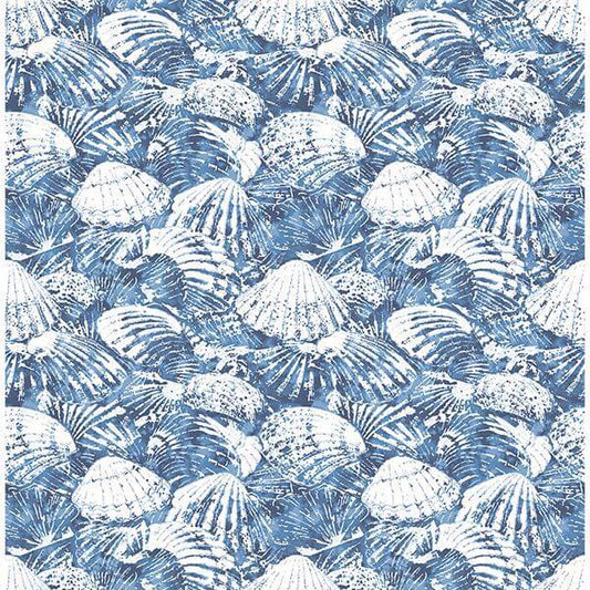 Surfside Blue Shells Wallpaper