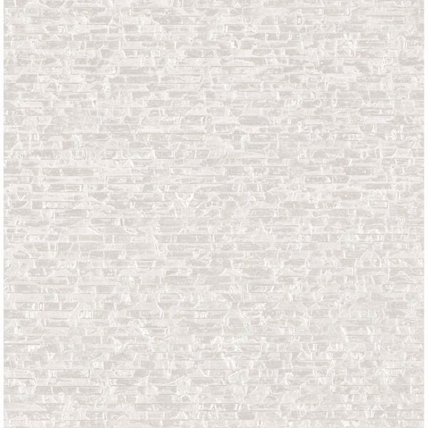 Belvedere Ivory Faux Slate Wallpaper