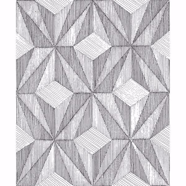 Paragon Black Geometric Wallpaper