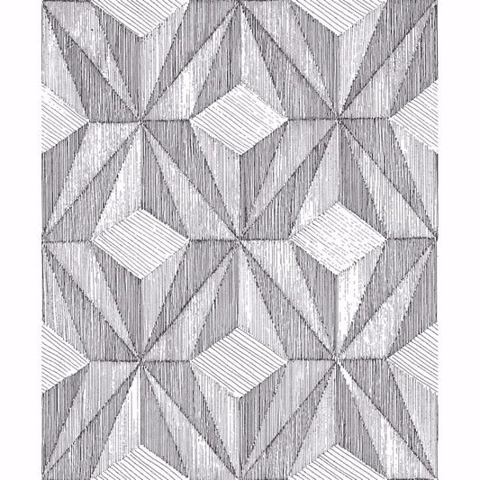 Paragon Black Geometric Wallpaper