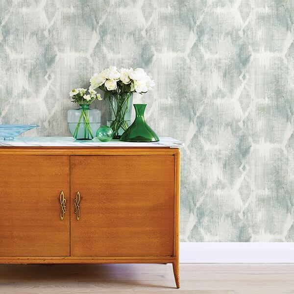 Perspective Sage Abstract Geometric Wallpaper