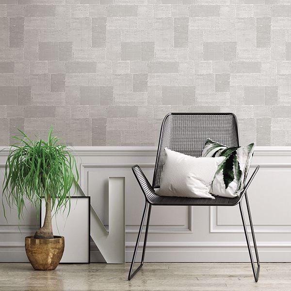 Composition Silver Global Geometric Wallpaper