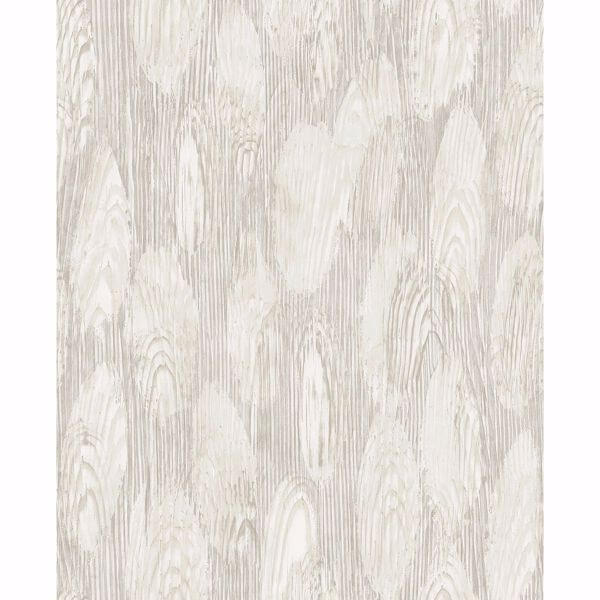 Monolith Silver Abstract Wood Wallpaper