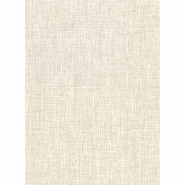 Upton Eggshell Faux Linen Wallpaper