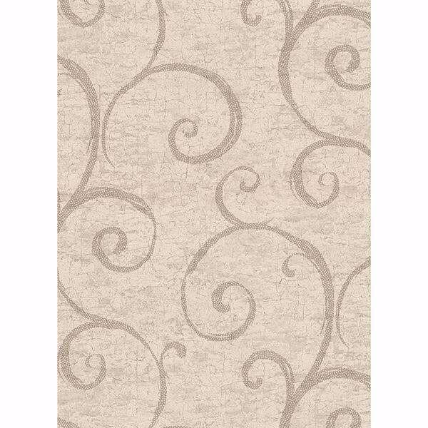 Newbury Taupe Geometric Faux Plaster Wallpaper