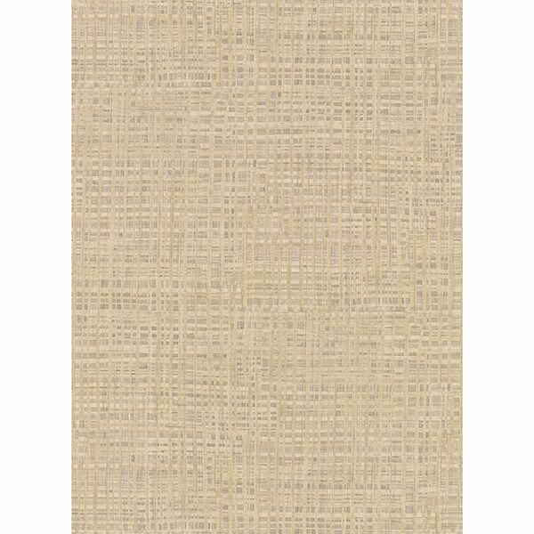 Montgomery Khaki Faux Grasscloth Wallpaper