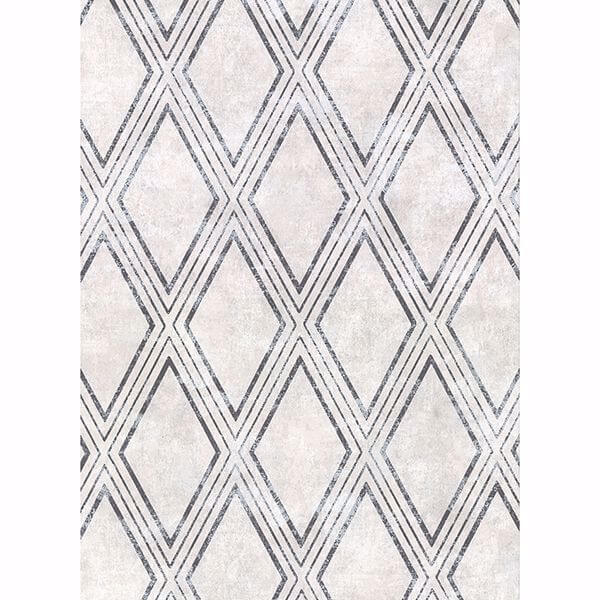 Dartmouth Light Grey Faux Plaster Geometric Wallpaper