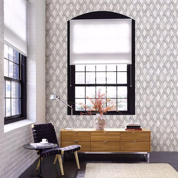 Dartmouth Light Grey Faux Plaster Geometric Wallpaper