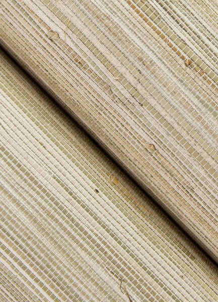 Sogen Neutral Knotted Grasscloth Wallpaper