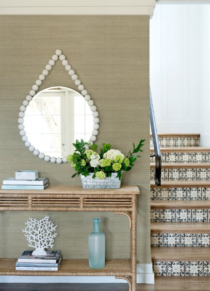 Galan Silver Sisal Grasscloth Wallpaper