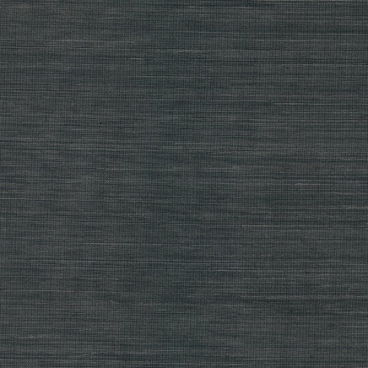 Kowloon Charcoal Sisal Grasscloth Wallpaper