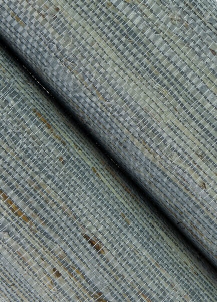 Aiko Slate Sisal Grasscloth Wallpaper