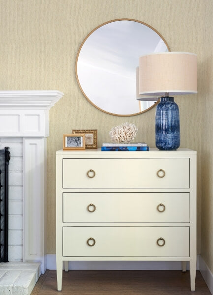 Biyu White Paper Weave Wallpaper